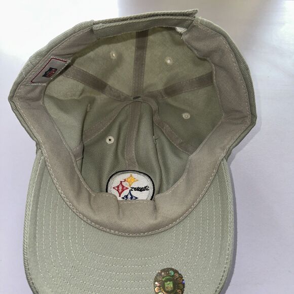 Pittsburgh Steelers Hat Cap Men’s Beige Embroidered NFL Football - Picture 5 of 10